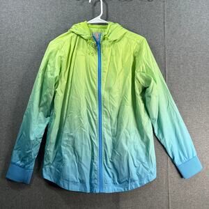 Isaac Mizrahi Live! Soho Ombre Anorak Jacket Blue, XX-Small